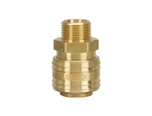 Szybkozłącze pneumatyczne Ludecke DN7,2 typ 26, G 1/8 GZ, gniazdo szybkozłącza, mosiądz