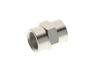 Mufa G 1/8 GW, gwint wewnętrzny, mosiądz niklowany