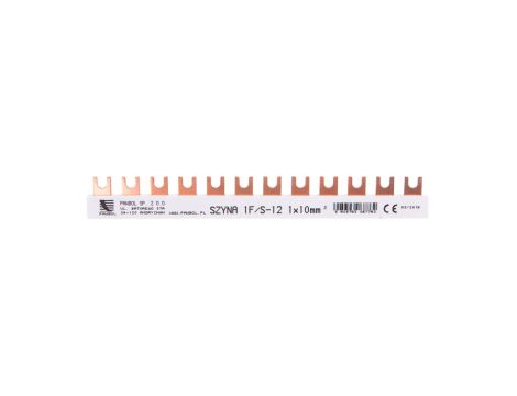 Szyna łączeniowa 1P 63A 10mm2 widełkowa (12mod.) S-12 E.4300