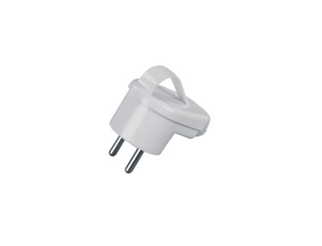 Wtyczka kątowa z/u 16A 250V z uchem rozbieralna biała WT-16Z/BIAŁY