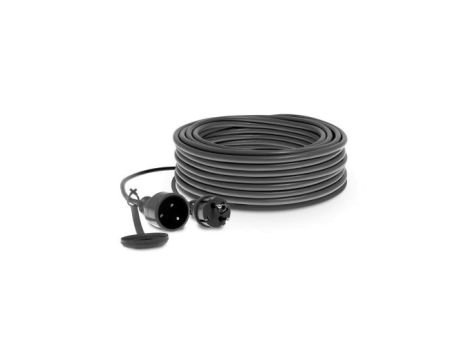 Przedłużacz warsztatowy 1-gniazdo z/u 30m /H05RR-F 3x1,5/ 16A czarny