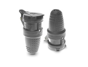 Gniazdo przenośne 10/16A z/u 230V UNI-SCHUKO IP44 czarne GN-60H