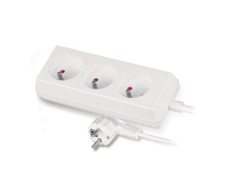 Przedłużacz 3-gniazda z/u 10A 1,5m /OMY 3x1/ biały PS-370