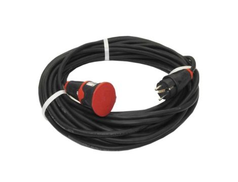 Przedłużacz budowlany elCORD 16A 230V IP44 25m H07RN-F 3G1,5 z wtyczką uni-schuko i gniazdem z zatyczką 30125250