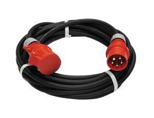 Przedłużacz budowlany siłowy elCORD CEE 16A 400V IP44 15m H07RN-F 5G2,5 z wtyczką i gniazdem CEE 16A-5P IP44 30256150