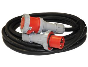 Przedłużacz budowlany siłowy elCORD CEE 63A 400V IP67 20m H07RN-F 5G16 z wtyczką i gniazdem CEE 63A-5P IP67 30466200