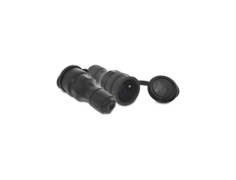 Gniazdo przenośne z klapką 16A 2P+Z 250V IP54 czarny GN-54 W-97448