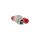 Wtyczka prosta 16A 2P+Z 250V IP54 szary/czerwony WT-54 W-98000