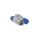 Wtyczka prosta 16A 2P+Z 250V IP54 szary/niebieski WT-54 W-97976