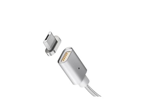 Kabel micro USB magnetyczny srebrny Maclean Energy MCE160