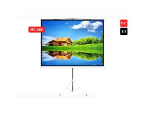 Ekran projekcyjny na stojaku 112 1:1 200x200 Maclean MC-680