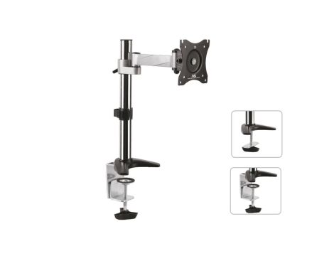 Uchwyt biurkowy do monitora LCD 8kg max VESA 100x100 aluminiowy Maclean MC-717