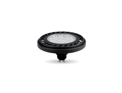 Żarówka ES111 gu10 15 led 8,9W B/NW 30s neutralna biała AR111 czarna obudowa