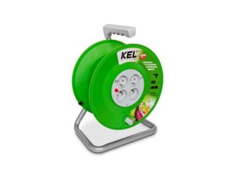 Nawijak bębnowy 4-gniazdowy z/u IP20 /max 50m 3x1,5/ W-97082
