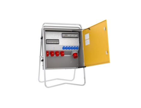 Rozdzielnica budowlana elBOX-XL W125-004006 IP44 wtyk CEE 125A-5P gniazda: 6xGK 230V 16A 4xCEE 32A 3xRCCB 10kA 75551010