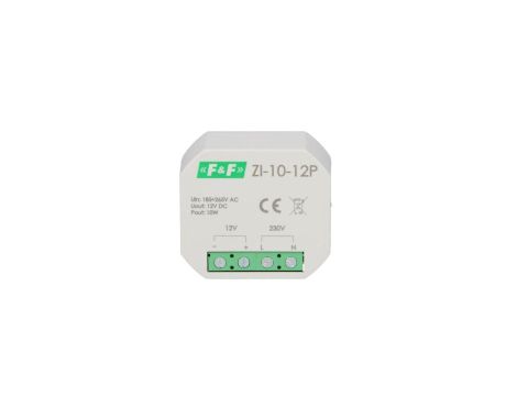 Zasilacz impulsowy do puszki 180-264V AC, wyj. 12V DC 0,83A 10W ZI-10-12P
