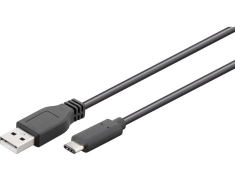 Przewód USB 2.0 HighSpeed USB-C - USB-A 0,5m 55467