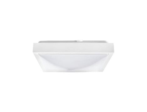 Lampa plafon PLATO-K-W 2 x E27 300x300 kwadrat ramka biała matowa PMA