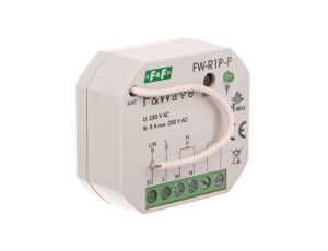 Radiowy pojedyńczy przekaźnik bistabilny - montaż P/t 85-265V AC/DC multifunkcyjny FiWave FW-R1P-P