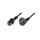 Kabel zasilający serwerowy 3x1,5 Schuko kątowy/IEC C19 prosty M/Ż czarny IEC-EL262S /2m/