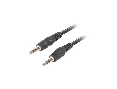 Kabel stereo minijack (M) - minijack (M) 1,2m CA-MJMJ-10CC-0012-BK