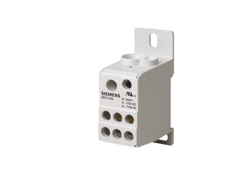 Blok rozdzielczy 125A 1P 690V 1x10-35mm2 1x6-16mm2 6x2,5-16mm2 DIN 5ST2505