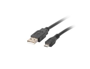 Przewód połączeniowy USB 2.0 High Speed 30cm USB - microUSB czarny CA-USBM-10CC-0003-BK