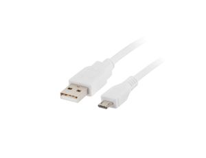 Przewód połączeniowy USB 2.0 High Speed 1m USB - microUSB biały CA-USBM-10CC-0010-W