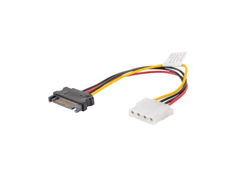Kabel SATA zasilający (M) -MOLEX(F) 15cm CA-SAHD-10CU-0015