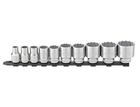 STAHLWILLE - 50/10-12918 1/2 " Zestaw wkładek do kluczy nasadowych z listwą zaciskową 10-32 mm 10 szt. - 96053010