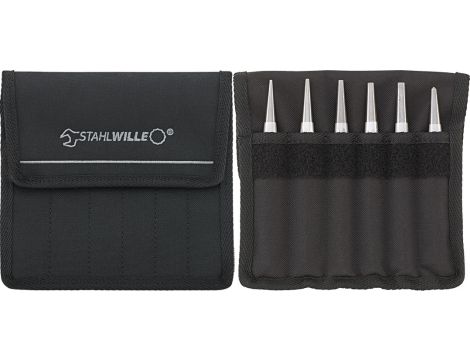 STAHLWILLE - 104-105/6T Zestaw punktaków i dobijaków 6 szt. w torbie - 96700600