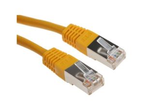 Kabel kategorii 6, Żółty, Wtyk RJ45/męski RJ45dł.: 3m, mat. koszulki: PVC