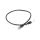 Kabel kategorii 6, Czarny, Wtyk RJ45/męski RJ45dł.: 500mm, mat. koszulki: PVC