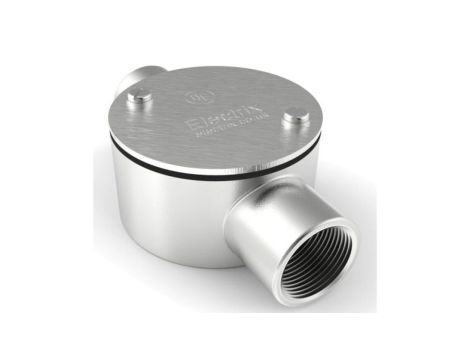 Puszka przelotowa, Stal nierdzewna 316 25mm IP67 RS PRO