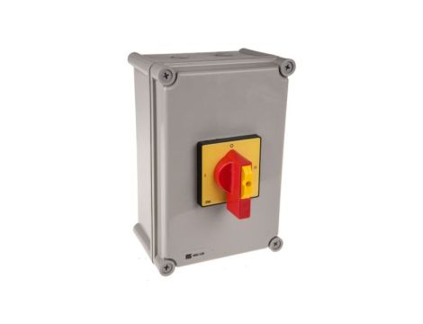 Przełącznik izolacyjny bez bezpiecznika 4-biegunowy NO/NC 25 A 11 kW 3-fazowy IP65