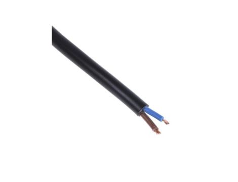Sieciowy kabel zasilający 2 Core Polichlorek winylu PVC Sheath Czarny 5.9mm od , 300 V