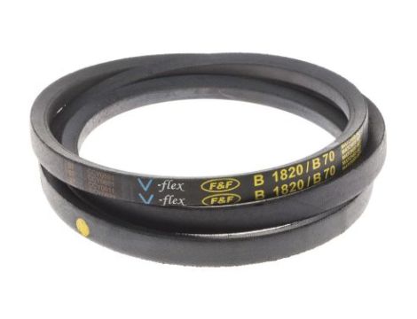 Pas napędowy, profil B, materiał: PET, guma, 17mm x 11mm x 1.77m, RS PRO