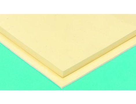 Arkusz gumy, Beżowy, 1m x 1m x 6mm, RS PRO