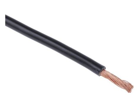 Jednożyłowy kabel sterowniczy CSA 10 mm, Maks. +70C 600 V Czarny, RS PRO