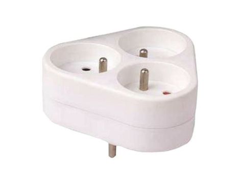 Rozgałęźnik wtyczkowy 3-drożny, 6 A, 16 A