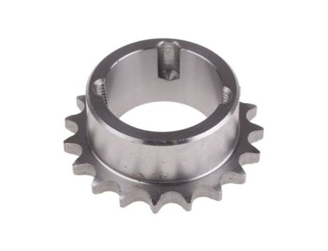 Koło łańcuchowe drabinkowe, 19 zębów, 06B-1, Nakrętka stożkowa, śr toczna: 57.87mm, Stal