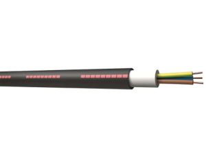 Przewód zasilający 2 Core Polichlorek winylu PVC Sheath Czarny, 600/1000 V