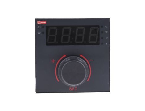 Regulator temperatury PID panelowy 2-wyjściowy, Uz 115 V AC, 0→ 50 C, -200→ +1700 C., 96 x 96mm