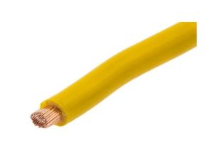 Jednożyłowy kabel sterowniczy CSA 6 mm, Maximum of +70 C 600 V Żółty, RS PRO