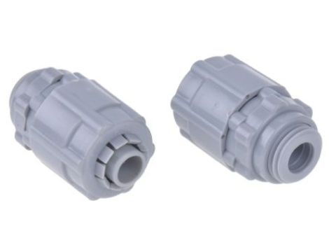 Złącze proste, Nylon 66 10mm IP55 gwint M12 RS PRO