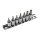 Końcówka wkrętakowa Torx, materiał Stal chromowo-molibdenowo-wanadowa, T10, T15, T20, T25, T30, T40, T8, 7 szt.