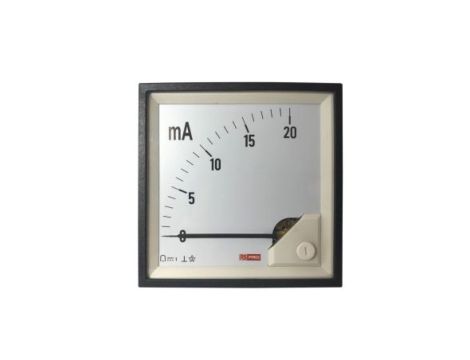 Amperomierz analogowy panelowy 20 (Input)mA DC -10C do +65C RS PRO