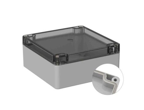 Obudowa ogólnego użytku ekranowana Szary IP66 Silikon, 120 x 122 x 55mm, RS PRO 5U2