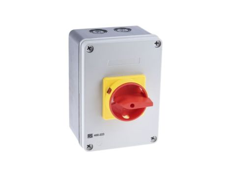 Przełącznik izolacyjny bez bezpiecznika 4-biegunowy 63 A 22 kW 3-fazowy IP65