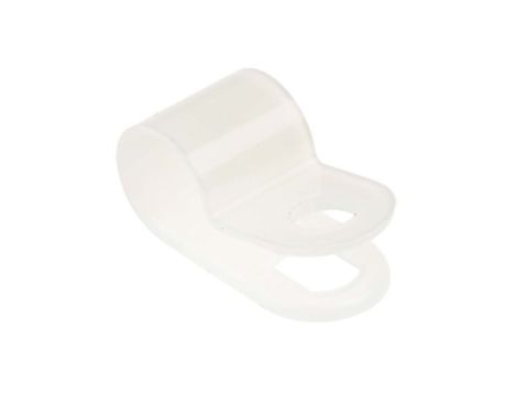 Zacisk typu P, Ø zew. 6.4mm, szer. 10mm, kolor: , kolor: Naturalny, materiał: Nylon